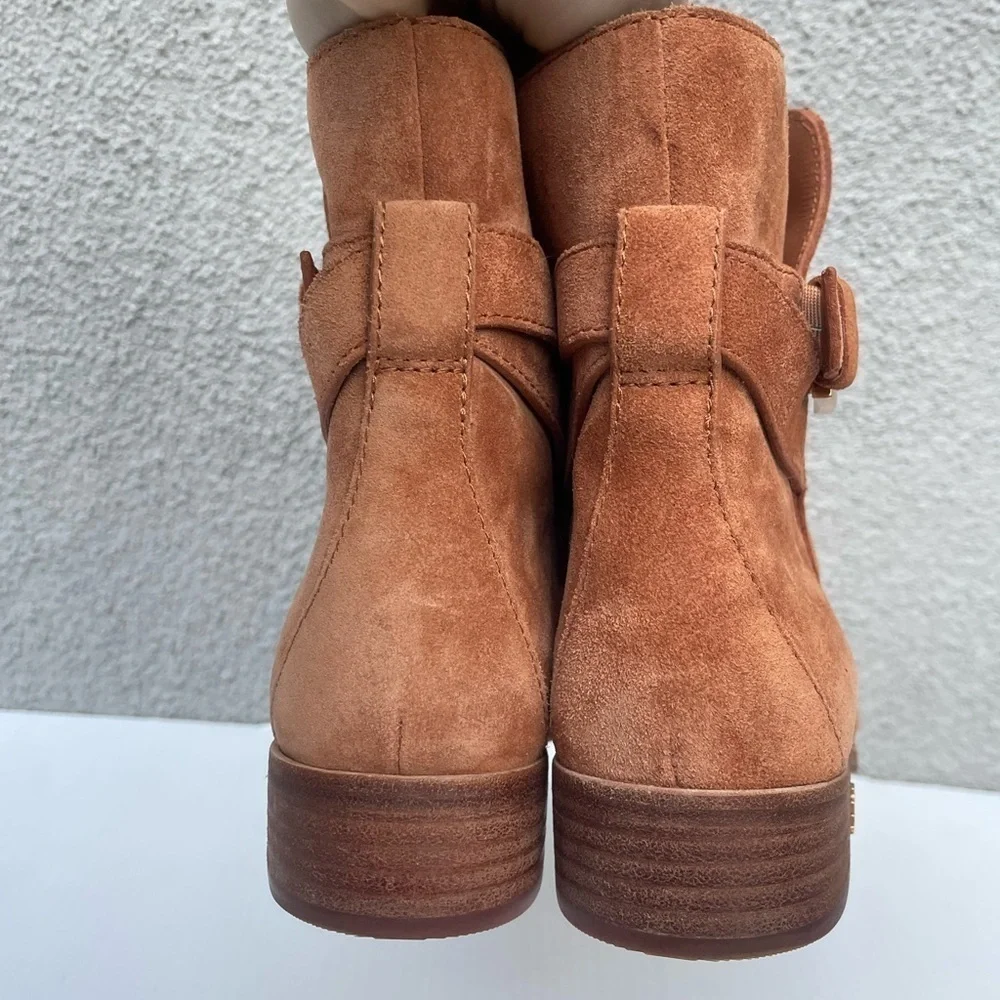Tory Burch Brooke Ankle Suede Buckle Boot